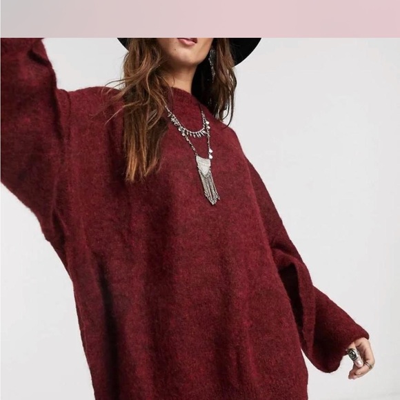 Free People Alpaca wool knit sweater- S (oversized) - Picture 6 of 7